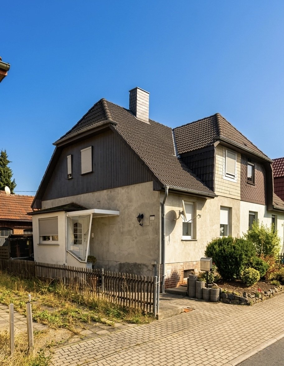 Dorndorf: Dorndorf, Doppelhaushälfte + Nebengeb.  